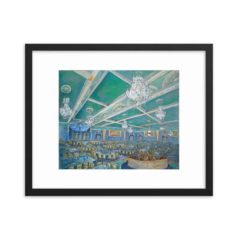 76 Academy Awards Governors Ball Final Rendering by iLia Fresco - Framed poster