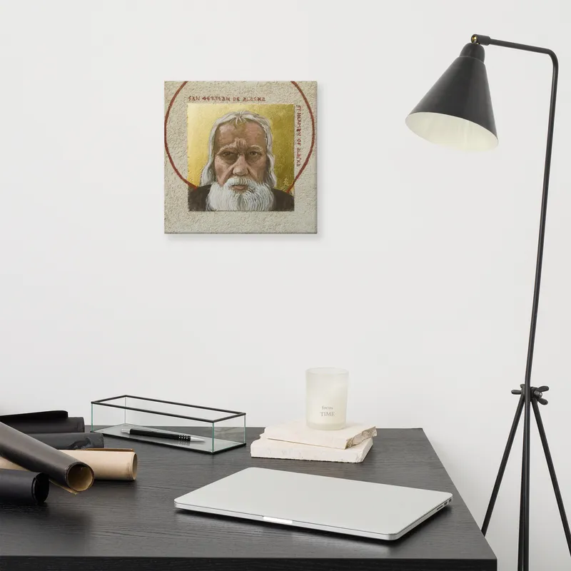 Saint Herman of Alaska of PM - San German de Alaska - Giclee canvas print of Buon Fresco Icon