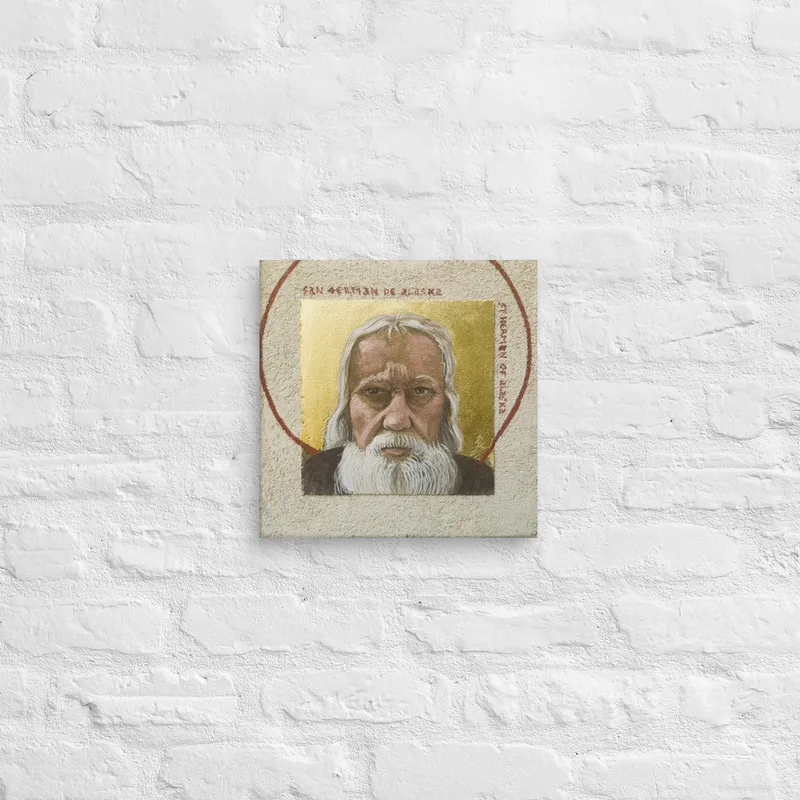 Saint Herman of Alaska of PM - San German de Alaska - Giclee canvas print of Buon Fresco Icon