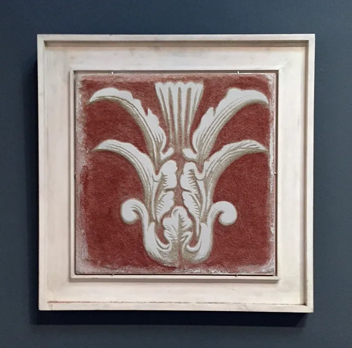 Red Sgraffito Fresco 001