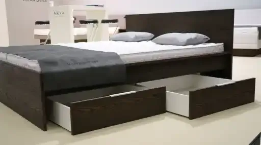 Cadre de lit Akva Cloé pour lit à eau softside ou hardside avec option tiroirs